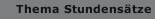 Thema Stundens&auml;tze